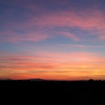 Sonnenuntergang im Marchfeld